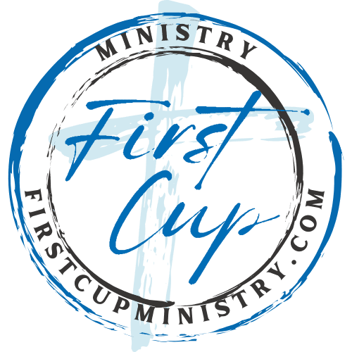 Logo of First City Ministry with a circular design and blue text.